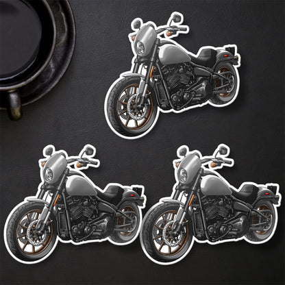 Harley Low Rider S Stickers - Set of 3 Biker Motorcycle Decals