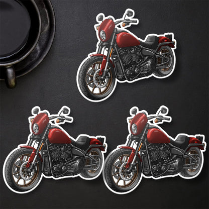 Harley Low Rider S Stickers - Set of 3 Biker Motorcycle Decals