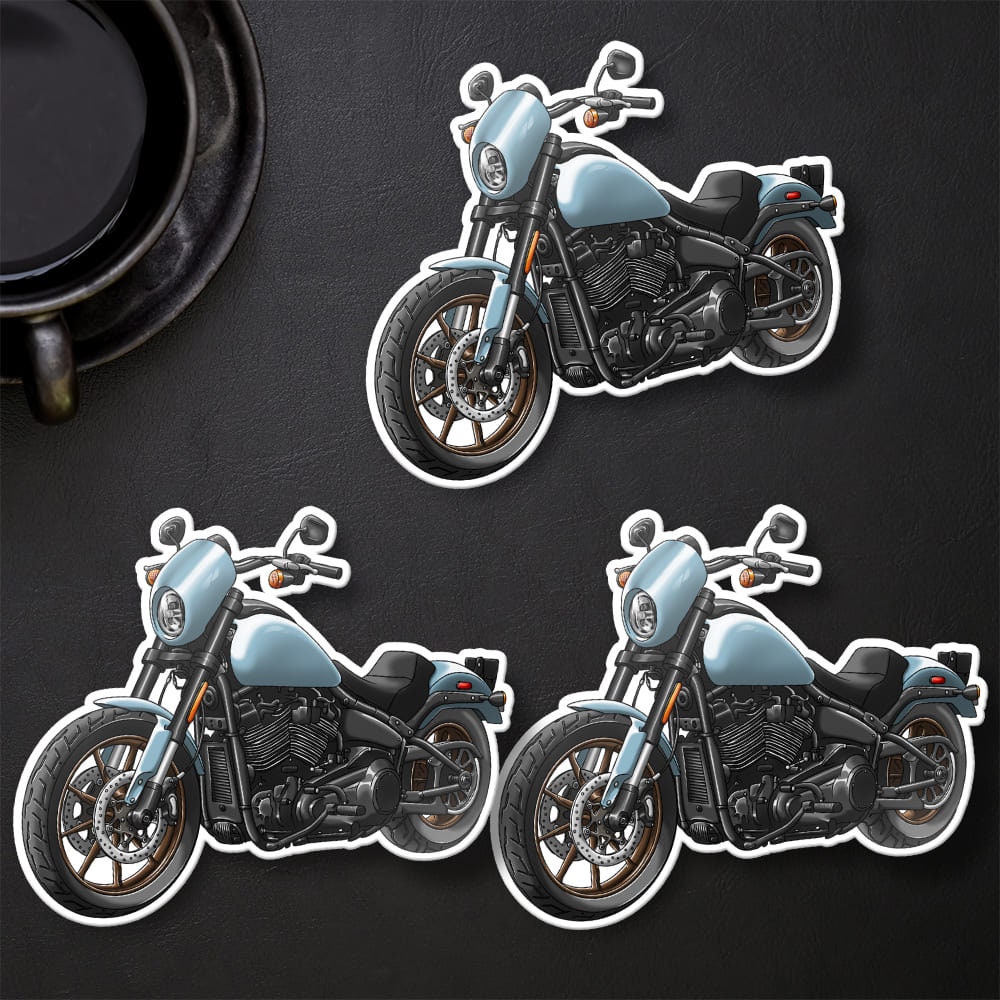 Harley Low Rider S Stickers - Set of 3 Biker Motorcycle Decals