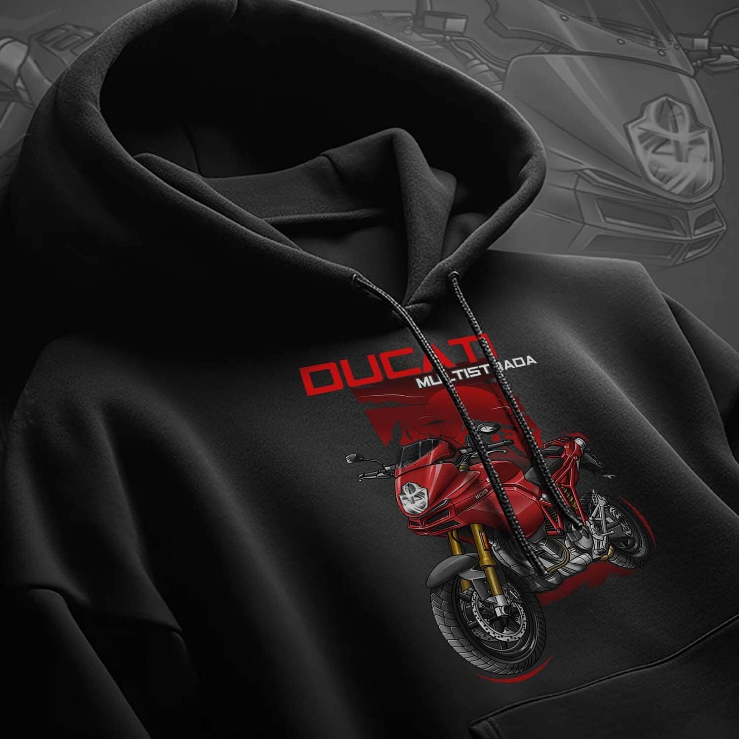 Ducati Multistrada 1100 Hoodie - Motorcycle Sweatshirt for ADV Riders