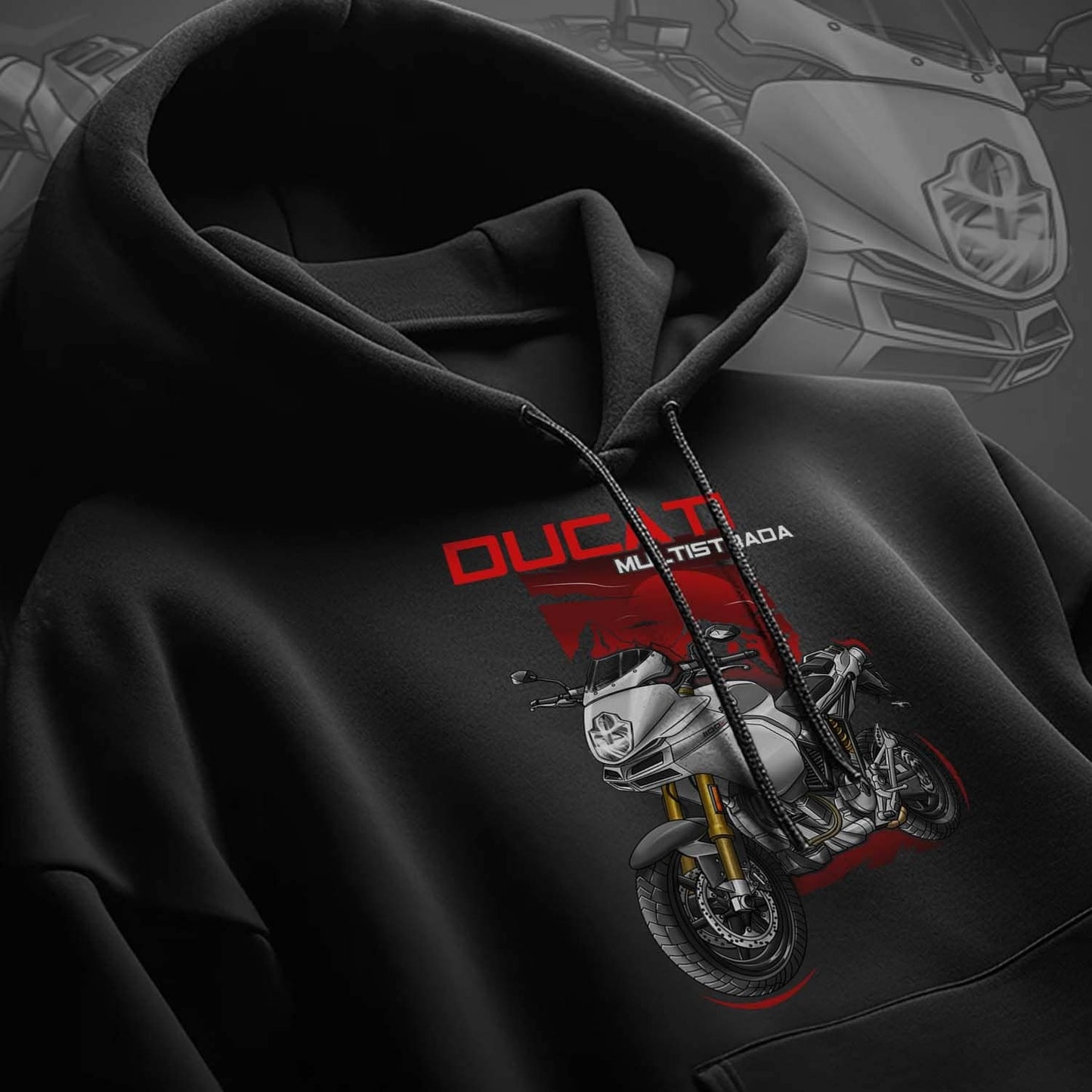 Ducati Multistrada 1100 Hoodie - Motorcycle Sweatshirt for ADV Riders