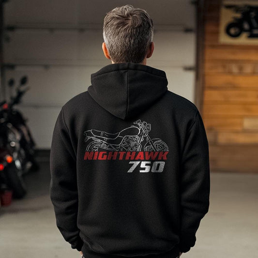 Honda Nighthawk 750 Inspired Hoodie - Motorcycle Sweatshirt