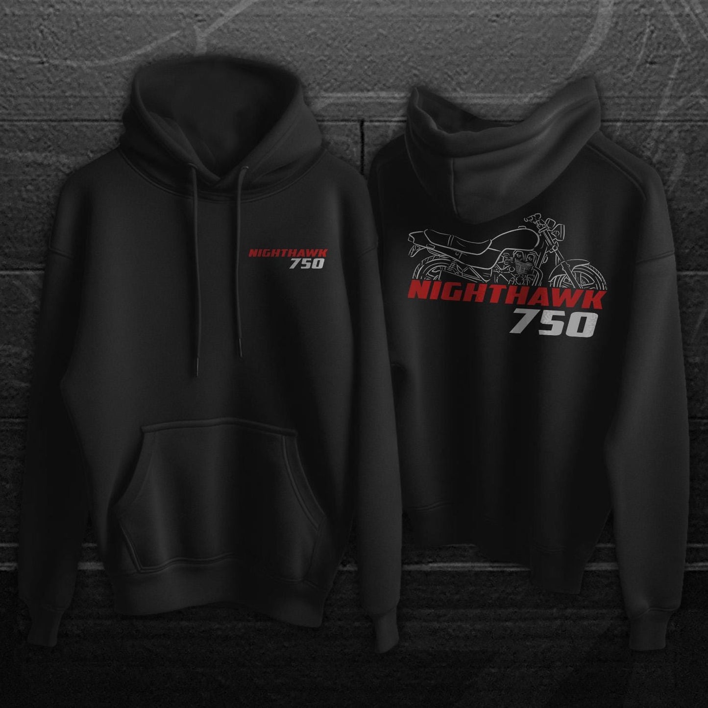 Honda Nighthawk 750 Inspired Hoodie - Motorcycle Sweatshirt