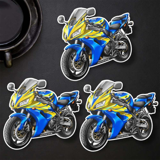 Honda CBR1000RR 2006-07 Inspired Stickers - Set of 3 Motorcycle Decals