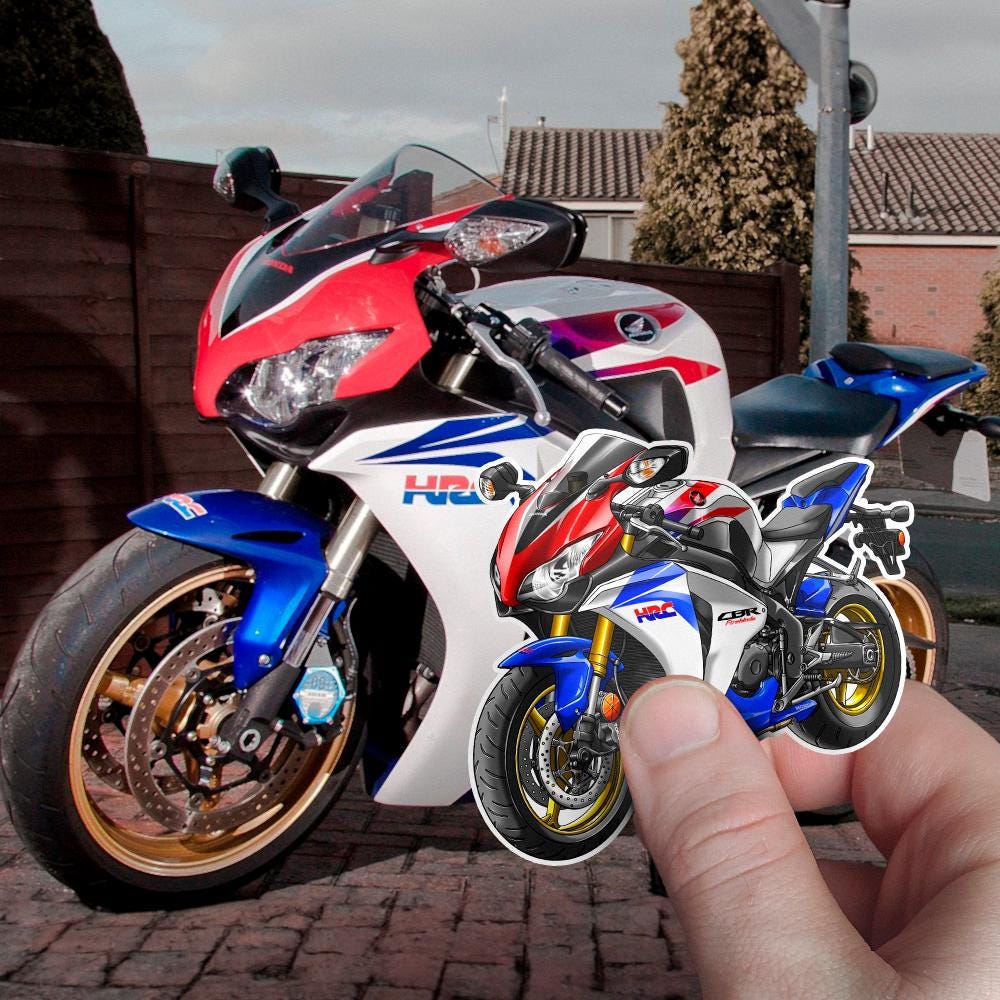 Honda CBR1000RR 2010-11 Inspired Stickers - Set of 3 Motorcycle Decals