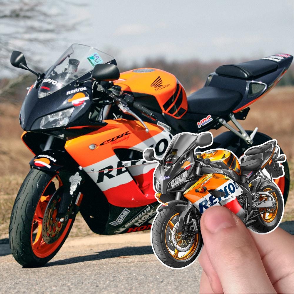 Honda CBR1000RR 2005 Inspired Stickers - Set of 3 Motorcycle Decals