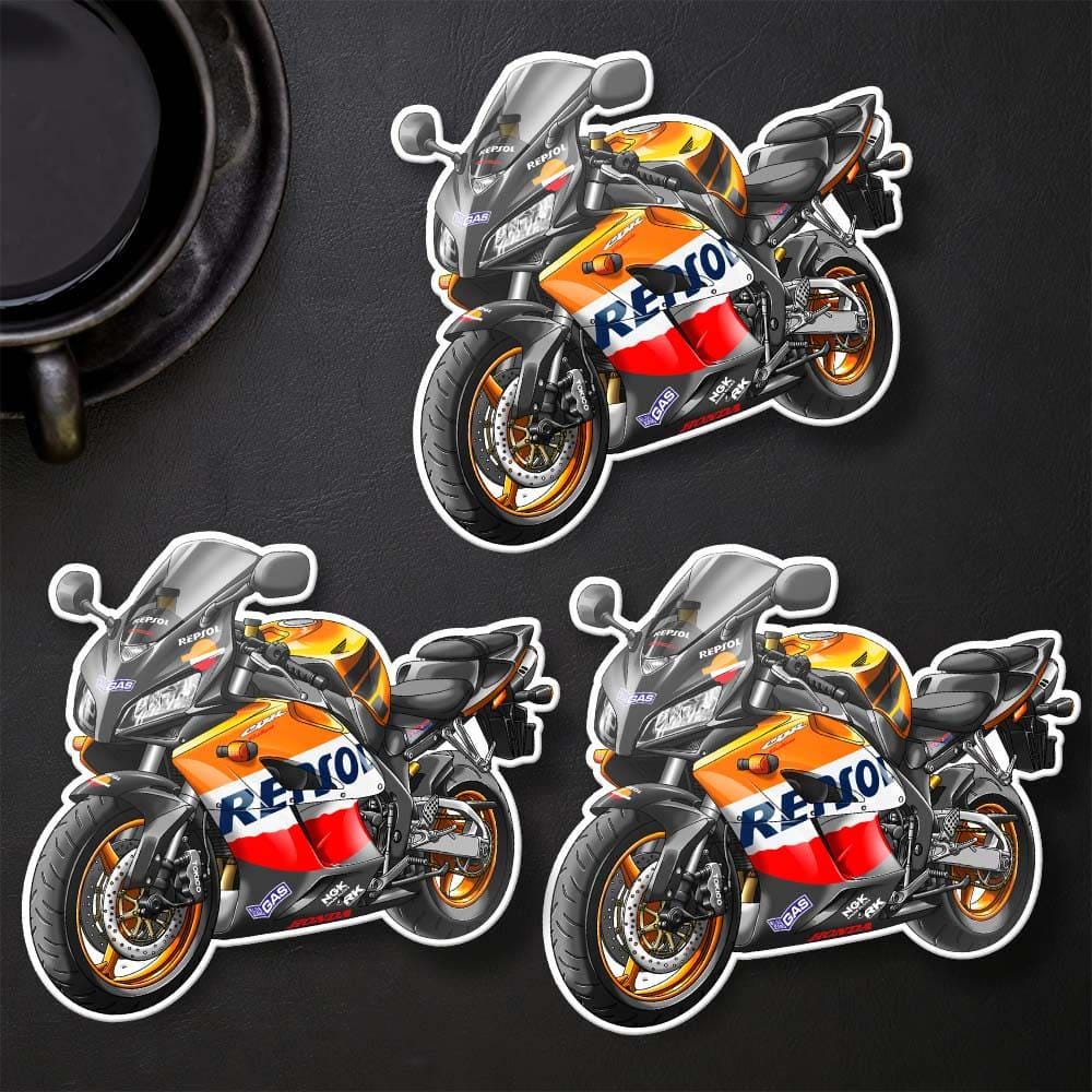 Honda CBR1000RR 2005 Inspired Stickers - Set of 3 Motorcycle Decals