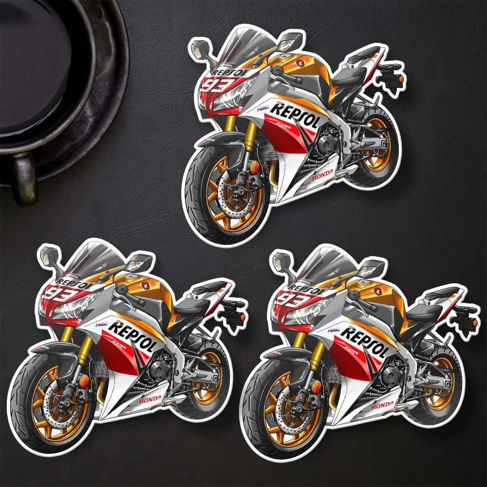 Honda CBR1000RR 2012-16 Inspired Stickers - Set of 3 Motorcycle Decals