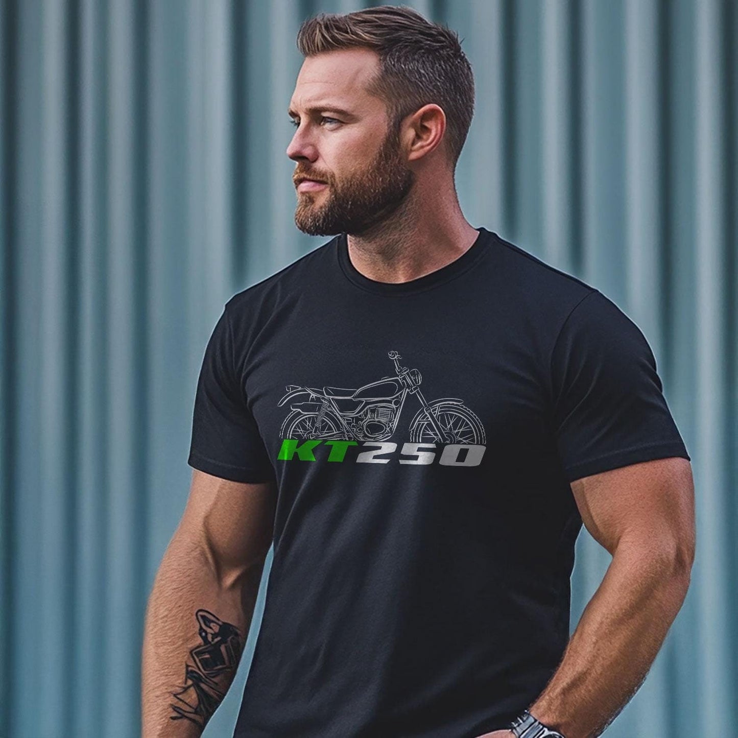 Kawasaki KT250 Inspired T-Shirt - Motorcycle Tee Shirt for Riders