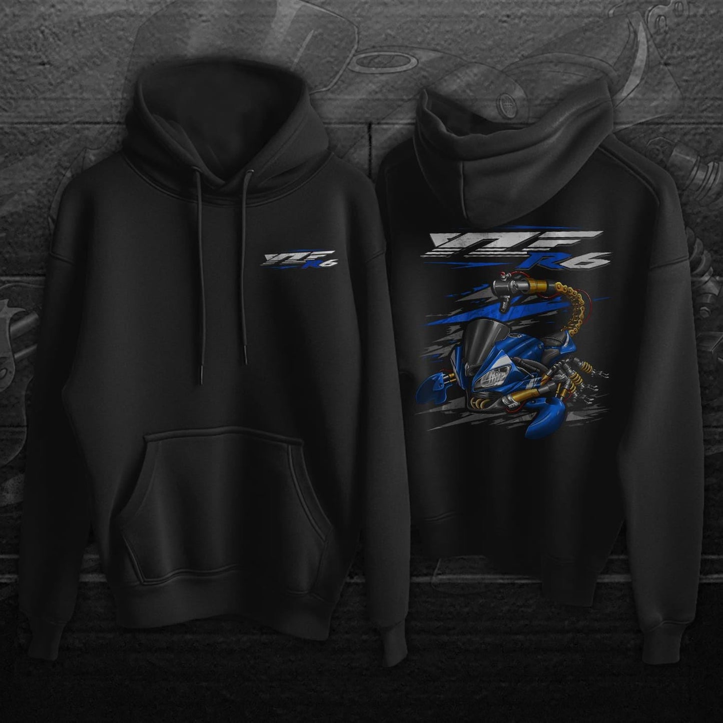 Yamaha YZF-R6 Inspired Hoodies - Motorcycle Sweatshirt