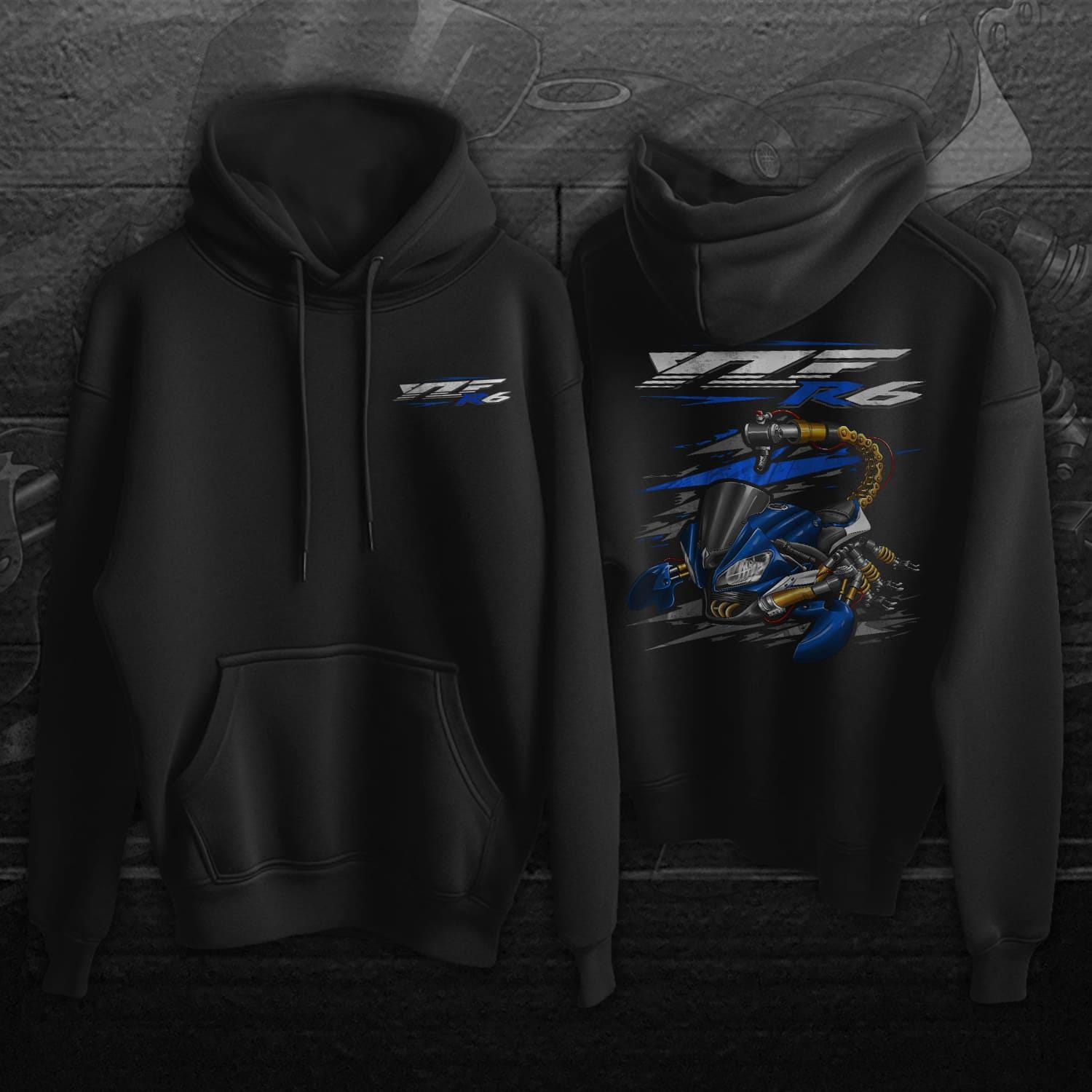 Yamaha YZF-R6 Inspired Hoodies - Motorcycle Sweatshirt