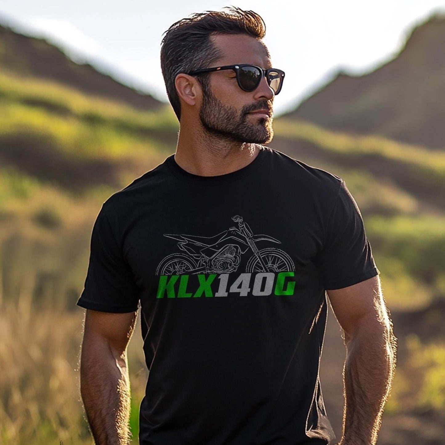 Kawasaki KLX140G Inspired T-Shirt - Motorcycle Tee Shirt for Riders