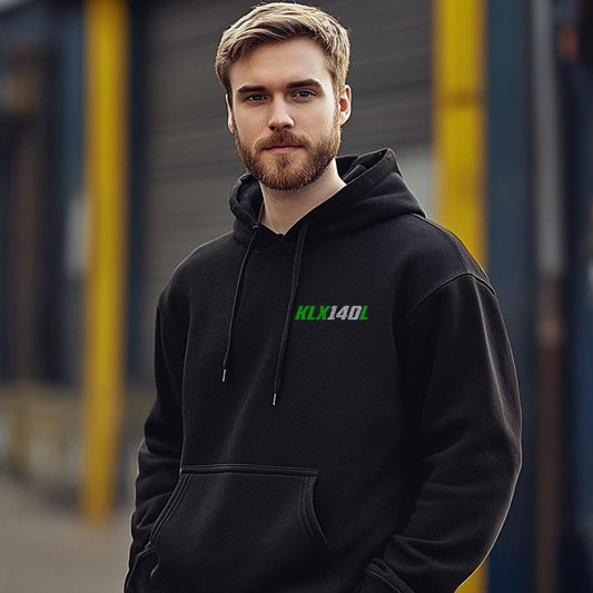 Kawasaki KLX140L Inspired Hoodie - Motorcycle Sweatshirt for Riders