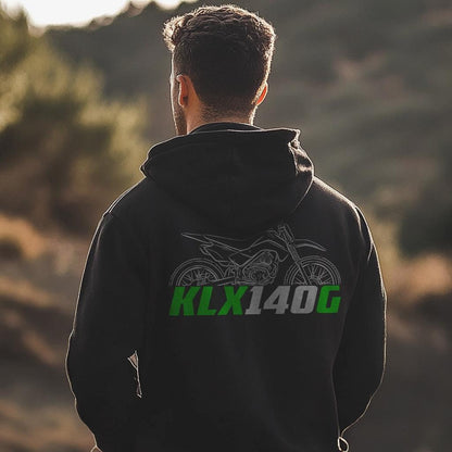 Kawasaki KLX140G Inspired Hoodie - Motorcycle Sweatshirt for Riders