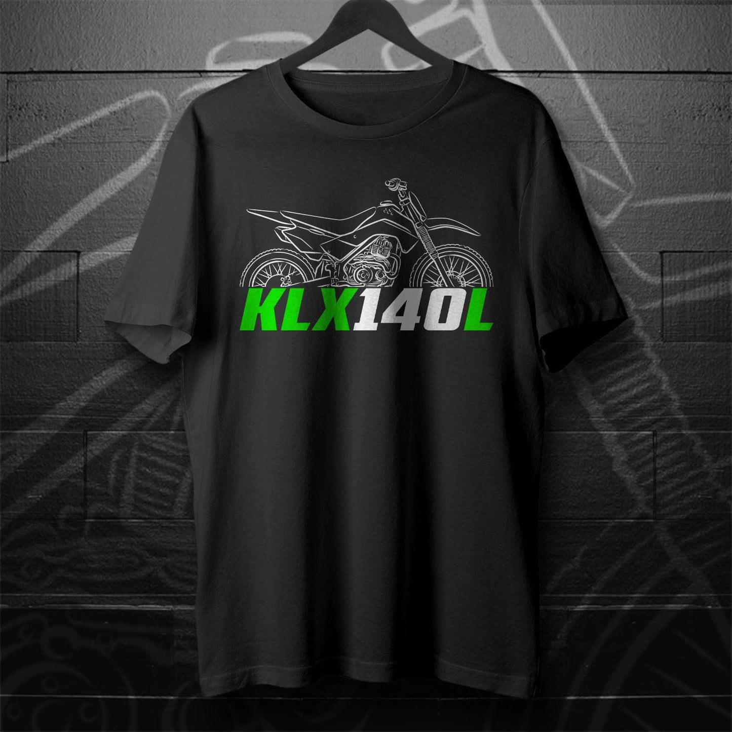 Kawasaki KLX140L Inspired T-Shirt - Motorcycle Tee Shirt for Riders