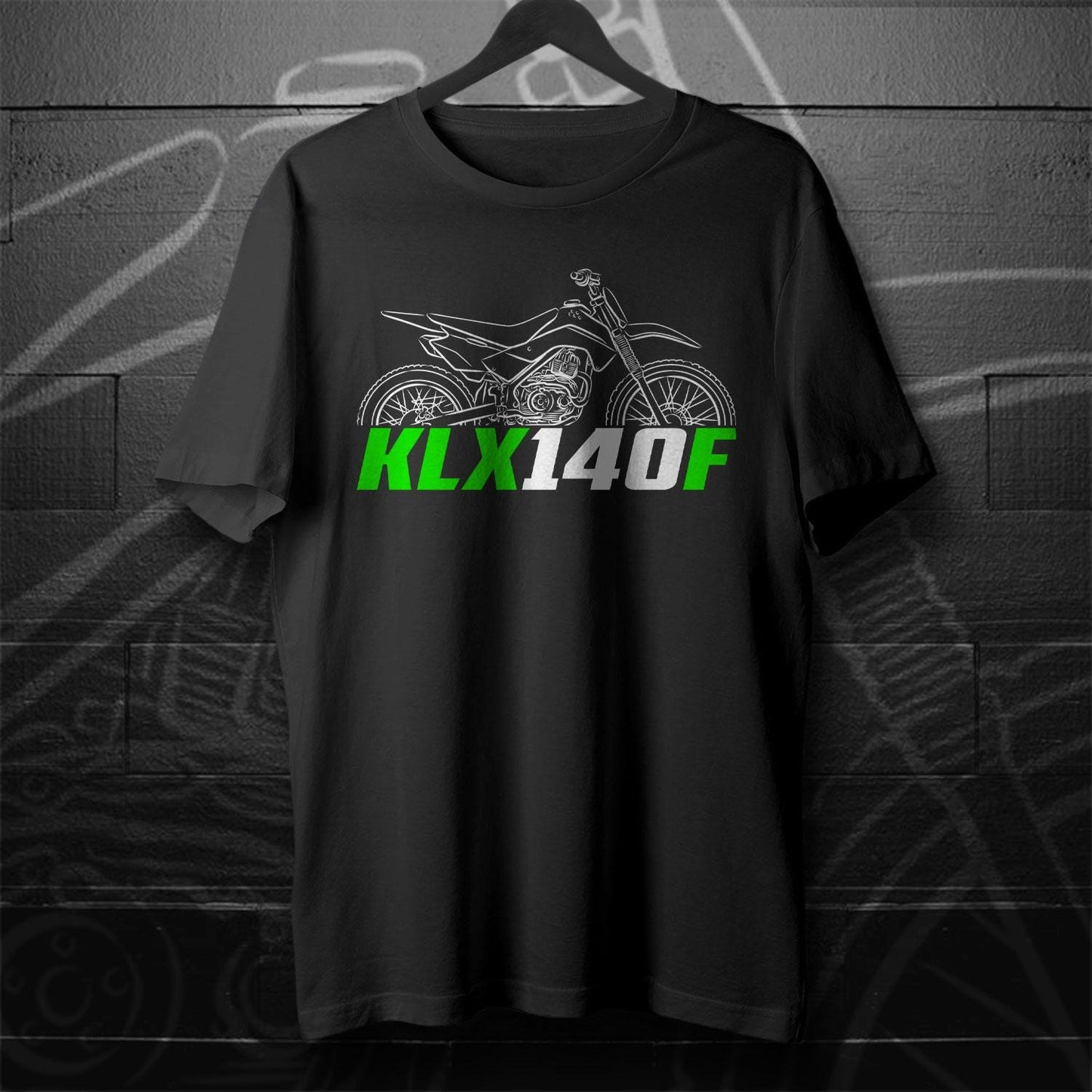 Kawasaki KLX140F Inspired T-Shirt - Motorcycle Tee Shirt for Riders