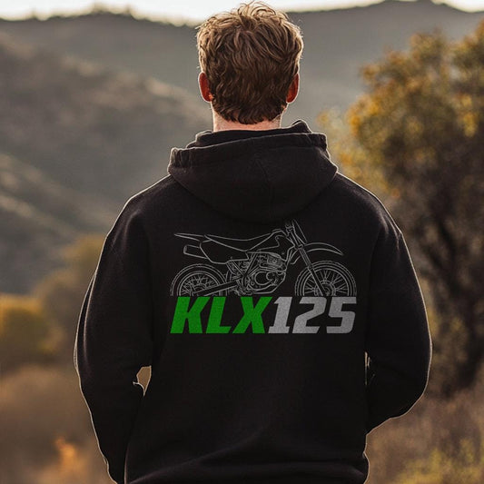 Kawasaki KLX125 Inspired Hoodie - Motorcycle Sweatshirt for Riders