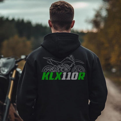 Kawasaki KLX110R 2021-25 Inspired Hoodie - Motorcycle Sweatshirt for Riders
