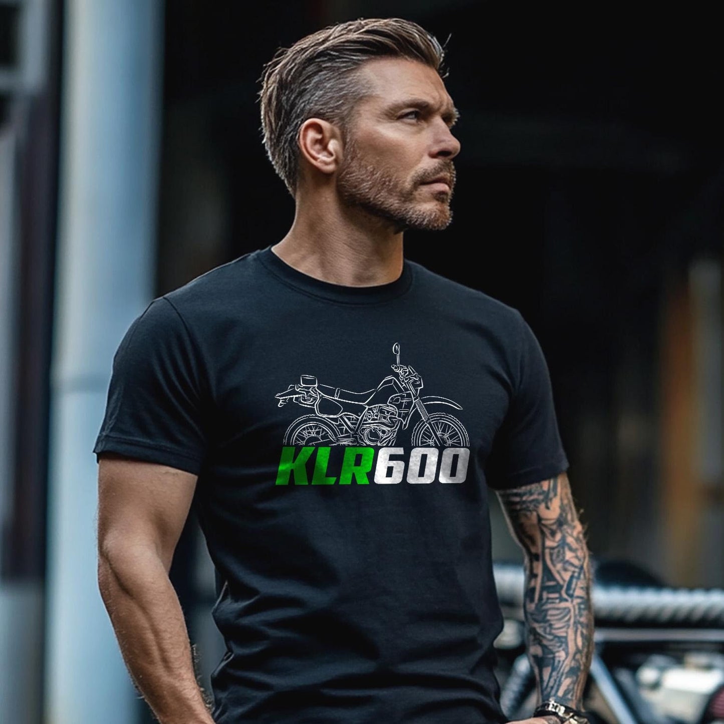 Kawasaki KLR600 Inspired T-Shirt - Motorcycle Tee Shirt for Riders
