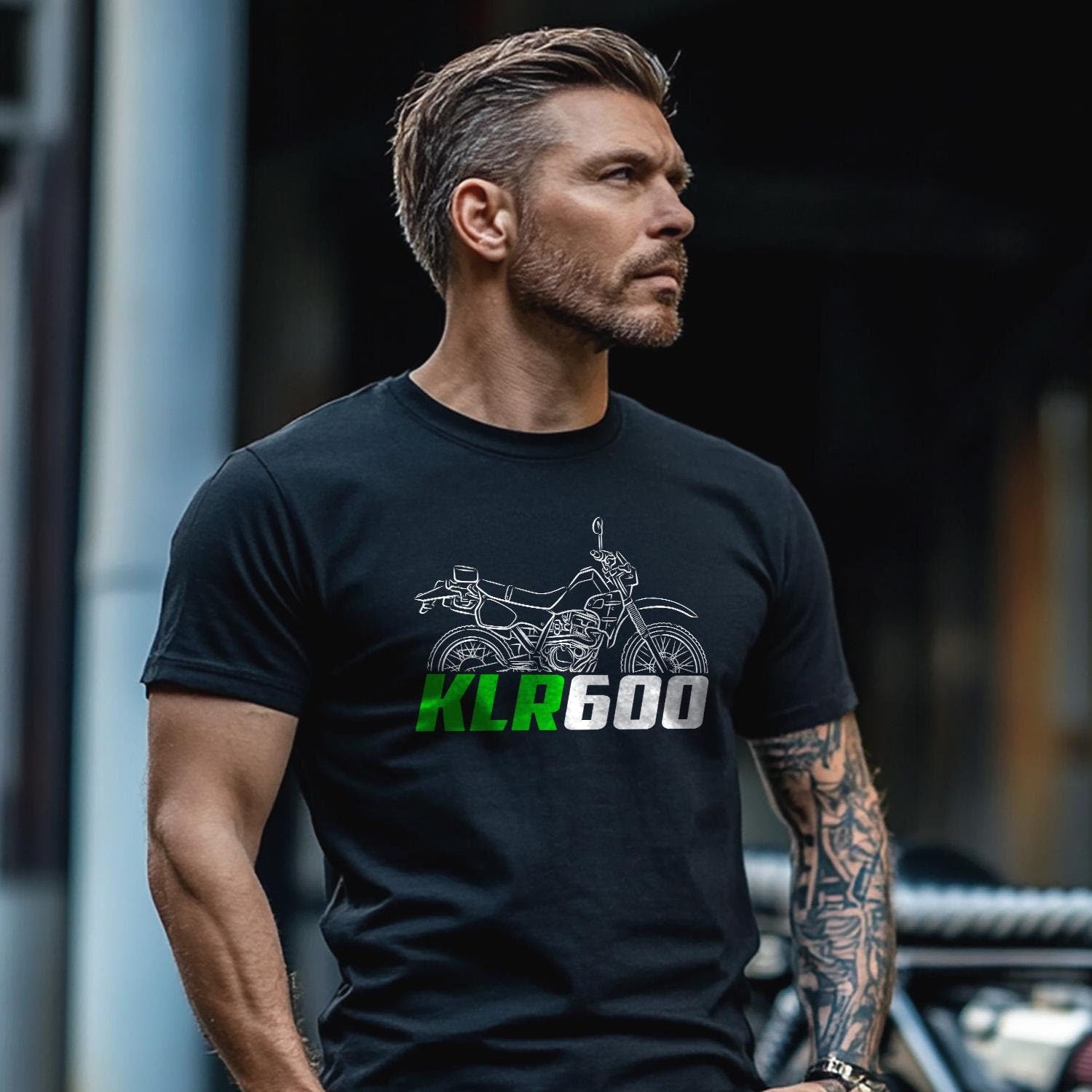 Kawasaki KLR600 Inspired T-Shirt - Motorcycle Tee Shirt for Riders