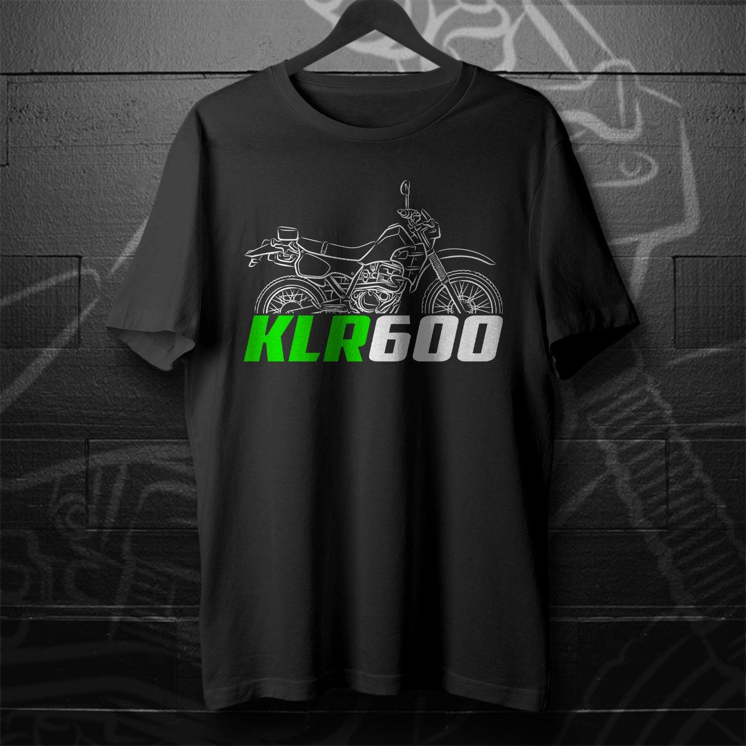Kawasaki KLR600 Inspired T-Shirt - Motorcycle Tee Shirt for Riders