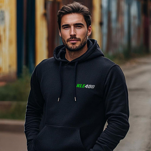 Kawasaki KLE400 Inspired Hoodie - Motorcycle Sweatshirt for Riders