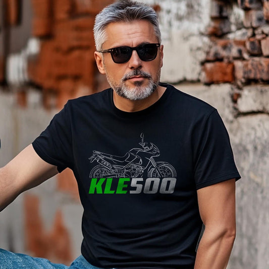 Kawasaki KLE 500 Inspired T-Shirt - Motorcycle Tee Shirt for Riders