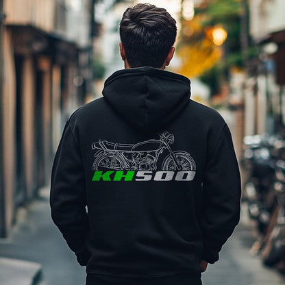 Kawasaki KH500 1976 Inspired Hoodie - Motorcycle Sweatshirt for Riders