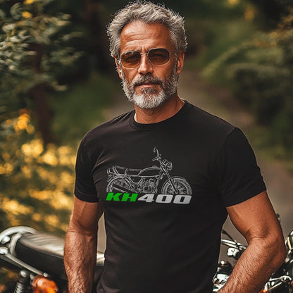 Kawasaki KH400 Inspired T-Shirt - Motorcycle Tee Shirt for Riders