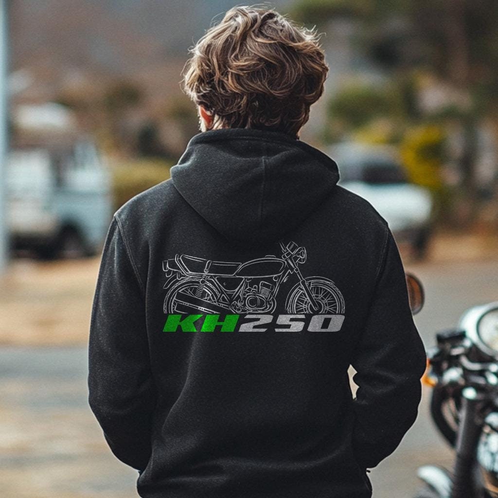 Kawasaki KH250 Inspired Hoodie - Motorcycle Sweatshirt for Riders