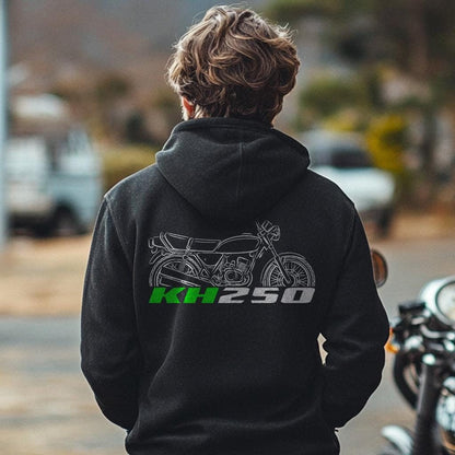 Kawasaki KH250 Inspired Hoodie - Motorcycle Sweatshirt for Riders