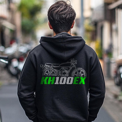 Kawasaki KH100EX Inspired Hoodie - Motorcycle Sweatshirt for Riders