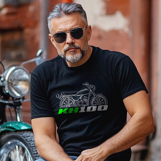 Kawasaki KH100 1976 Inspired T-Shirt - Motorcycle Tee Shirt Riders