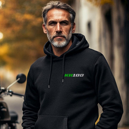 Kawasaki KH100 1976 Inspired Hoodie - Motorcycle Sweatshirt for Riders