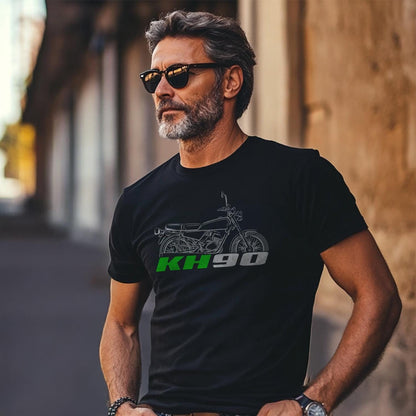 Kawasaki KH90 1977 Inspired T-Shirt - Motorcycle Tee Shirt Riders