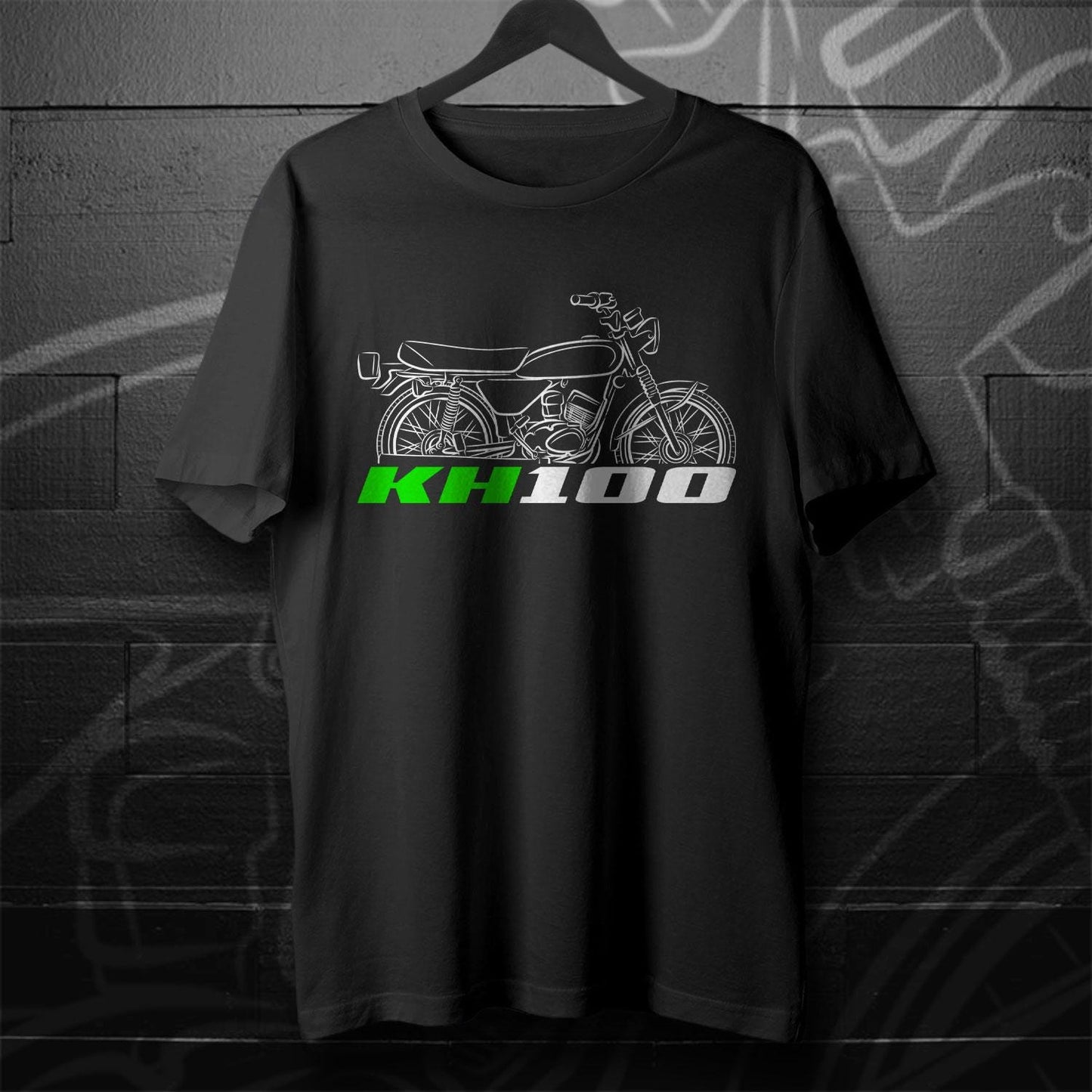 Kawasaki KH100 1976 Inspired T-Shirt - Motorcycle Tee Shirt Riders