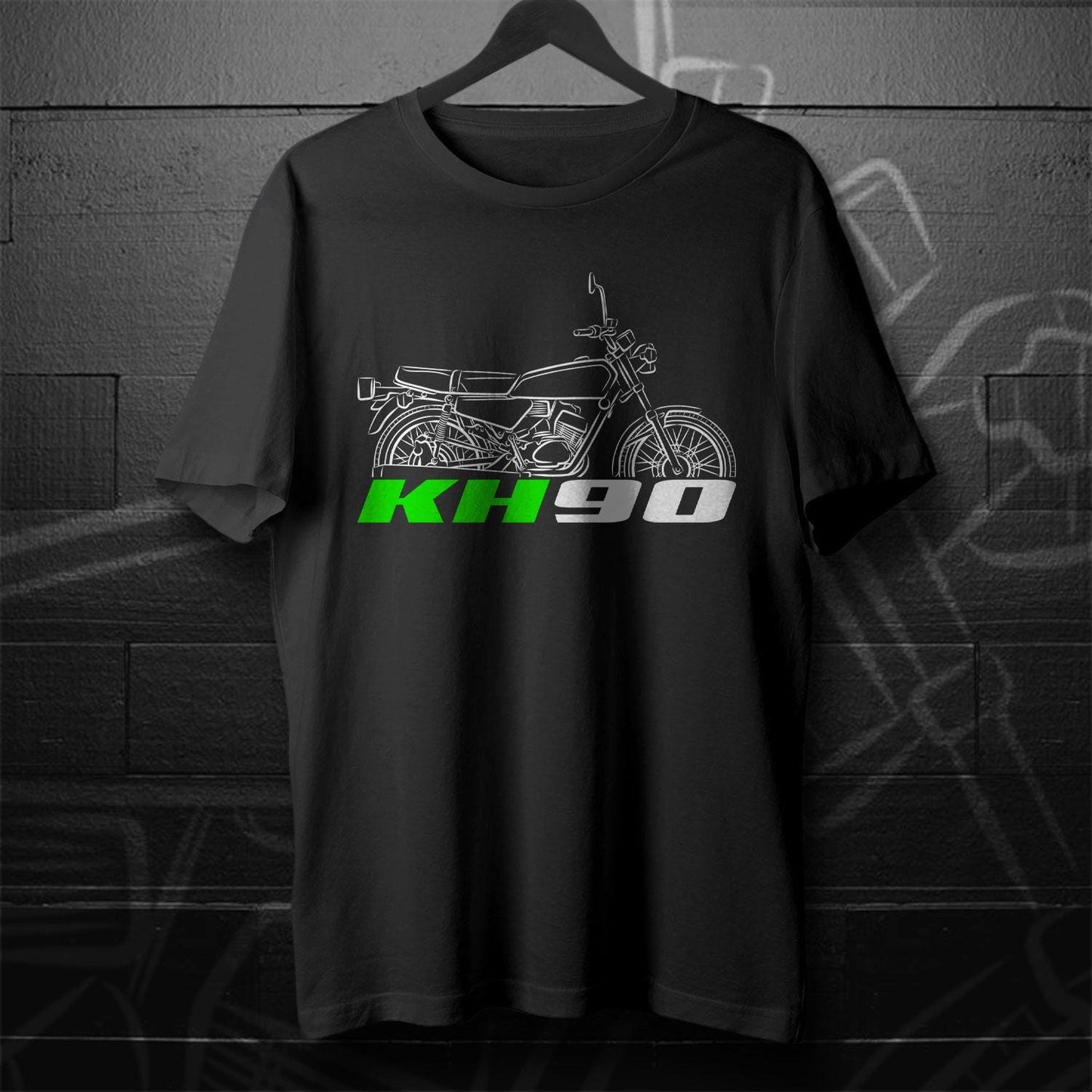 Kawasaki KH90 1977 Inspired T-Shirt - Motorcycle Tee Shirt Riders