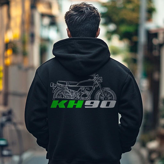 Kawasaki KH90 1977 Inspired Hoodie - Motorcycle Sweatshirt for Riders