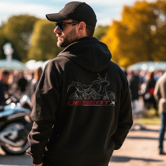Ducati DesertX Hoodie - Motorcycle Sweatshirt for ADV Riders