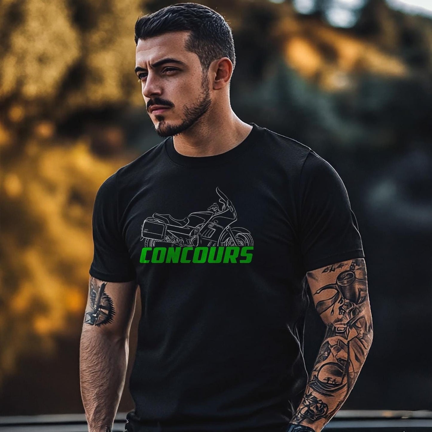 Kawasaki GTR 1000 Concours Inspired T-Shirt - Motorcycle Tee Shirt Riders