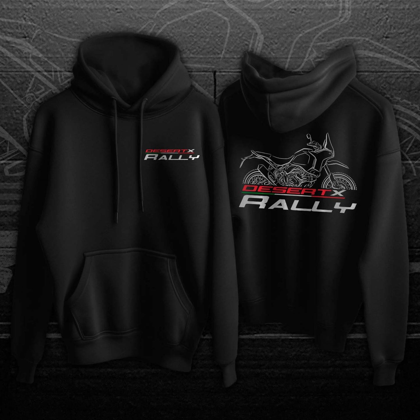 Ducati DesertX Hoodie - Motorcycle Sweatshirt for ADV Riders