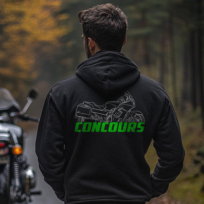 Kawasaki GTR 1000 Concours Inspired Hoodie - Motorcycle Sweatshirt for Riders