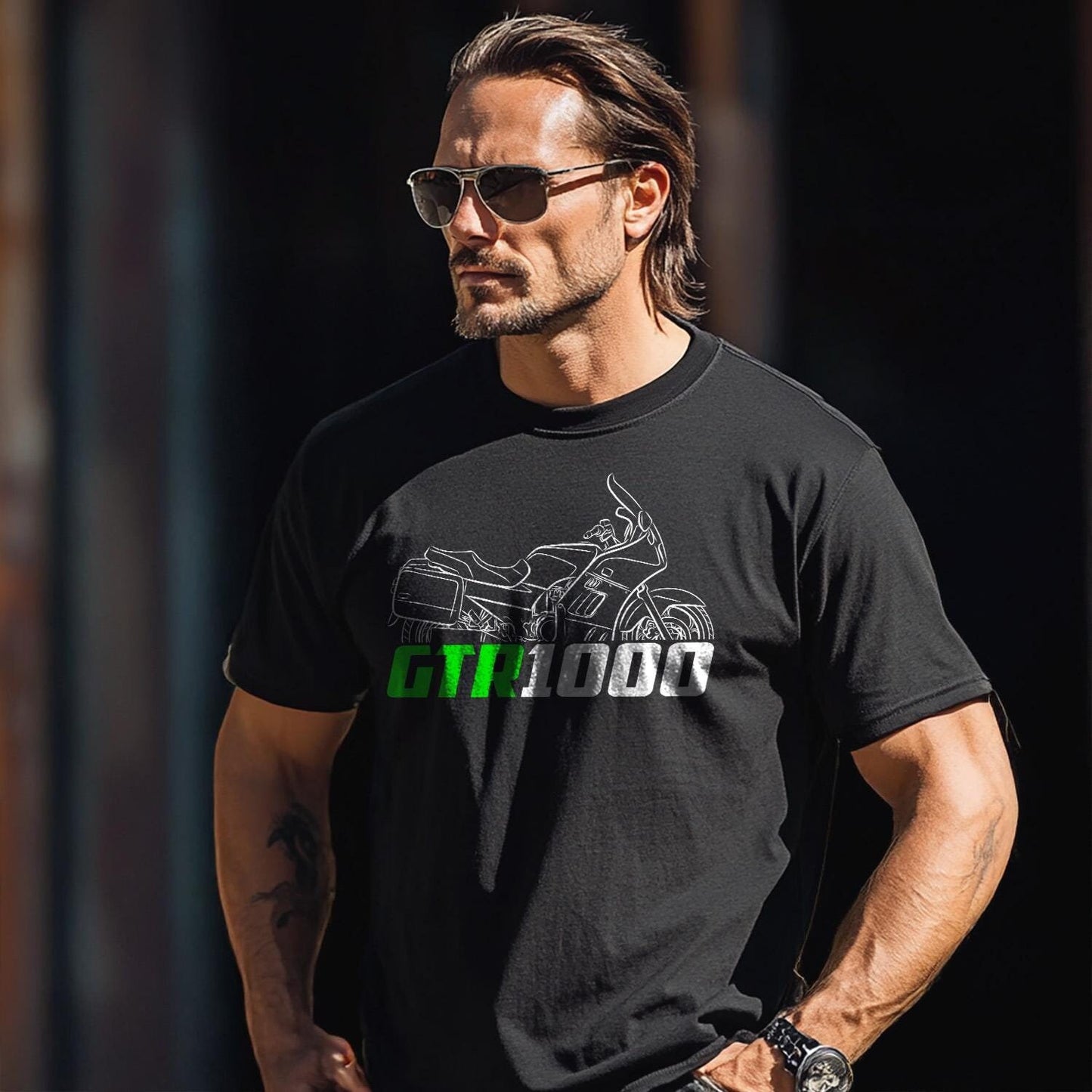 Kawasaki GTR 1000 Inspired T-Shirt - Motorcycle Tee Shirt Riders