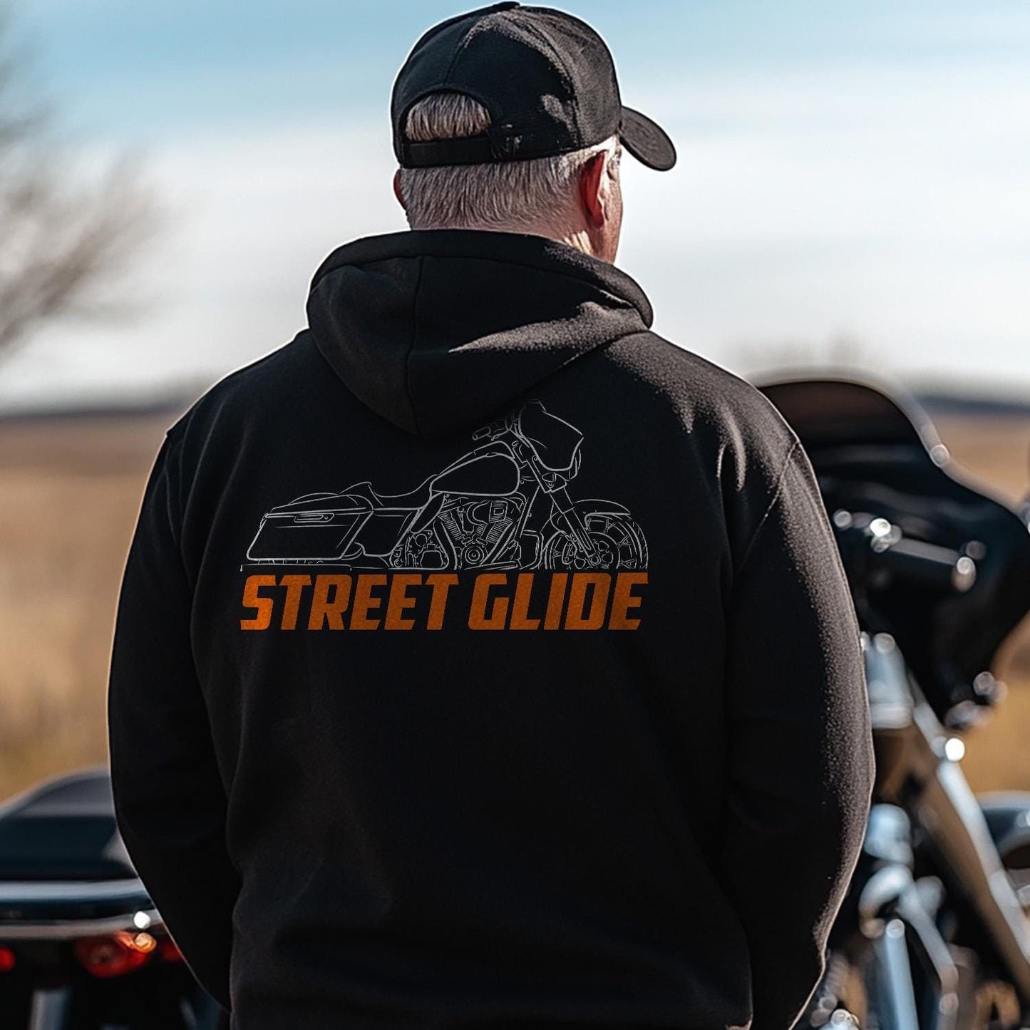 Harley-Davidson Street Glide FLHXST Inspired Hoodie - Biker Motorcycle Sweatshirt