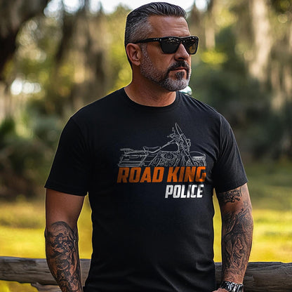 Harley-Davidson Road King Police FLHPI 2003 Inspired T-Shirt - Biker Motorcycle Tee Shirt