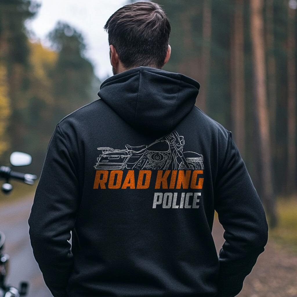 Harley-Davidson Road King Police FLHPI 2003 Inspired Hoodie - Biker Motorcycle Sweatshirt