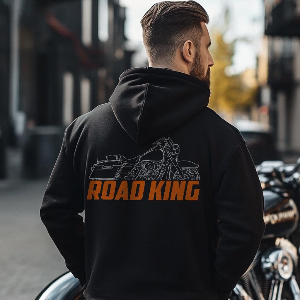 Harley-Davidson Road King FLHR Inspired Hoodie - Biker Motorcycle Sweatshirt