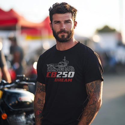Honda CB250 Dream | G5 | Jade | RS | RSD & T Dream Inspired T-Shirt - Motorcycle Tee Shirt