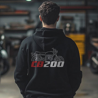 Honda CB200 Inspired Hoodie - Motorcycle Sweatshirt