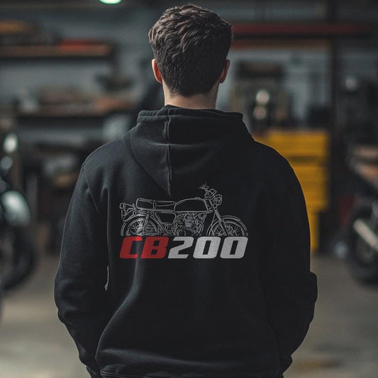 Honda CB200 Inspired Hoodie - Motorcycle Sweatshirt